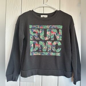 Girls Treasure and Bond Run Dmc flower sweatshirt large